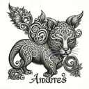 The name "Andrés" tattoo design idea