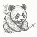 panda tattoo design idea