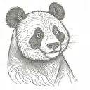 panda tattoo design idea