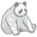 panda tattoo design idea