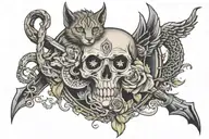 trust no one tattoo design idea