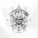 Captain Benjamin Sisko star trek deep space nine tattoo design idea