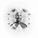 Captain Benjamin Sisko star trek deep space nine tattoo design idea