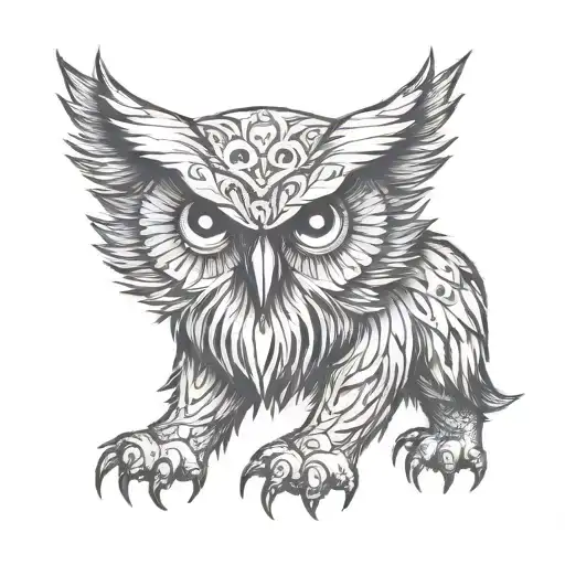 Owlbear  tattoo design idea