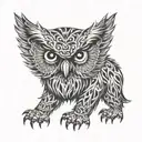 Owlbear  tattoo design idea