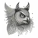 Owlbear  tattoo design idea