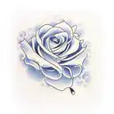 flowers and clouds combining on sleeve  tattoo design idea