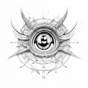 devil eye tattoo design idea