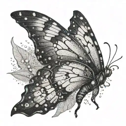 butterfly, metamorphosis, process hidden meaning tattoo design idea