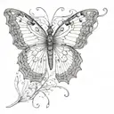 butterfly, metamorphosis, process hidden meaning tattoo design idea