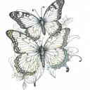 butterfly, metamorphosis, process hidden meaning tattoo design idea