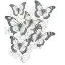 butterfly, metamorphosis, process hidden meaning tattoo design idea