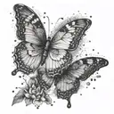 butterfly, metamorphosis, process hidden meaning tattoo design idea
