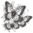 butterfly, metamorphosis, process hidden meaning tattoo design idea
