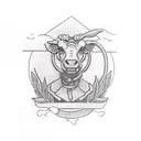 farmer tractor  tattoo design idea