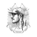 farmer tractor  tattoo design idea