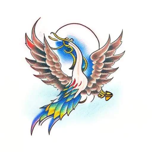 simurgh  tattoo design idea