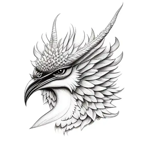 simurgh  tattoo design idea