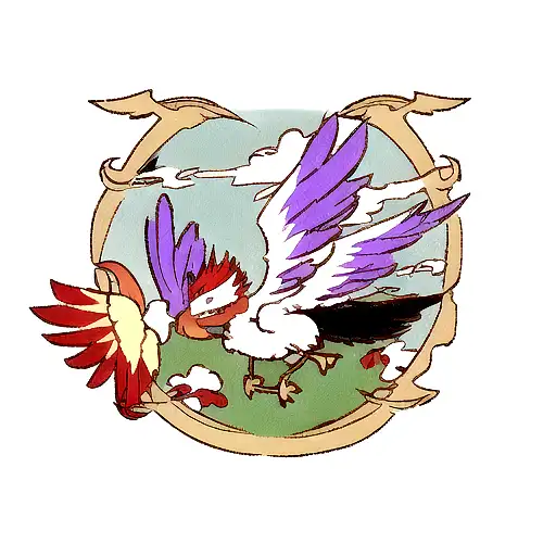 simurgh  tattoo design idea