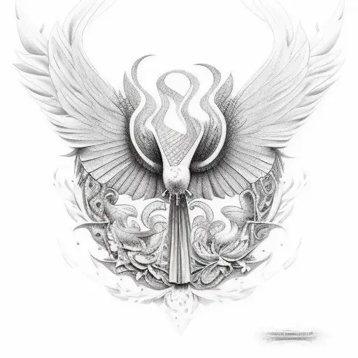 simurgh  tattoo design idea