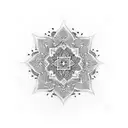 traditional iranian art tattoo design idea