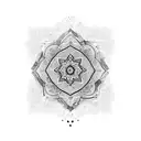 traditional iranian art tattoo design idea