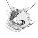 simurgh  tattoo design idea