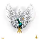 simurgh  tattoo design idea