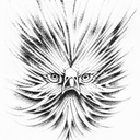 red, white, and blue eagle tattoo design idea