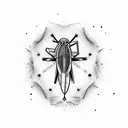 cricket tattoo design idea