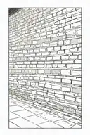 brick wall street road tattoo design idea