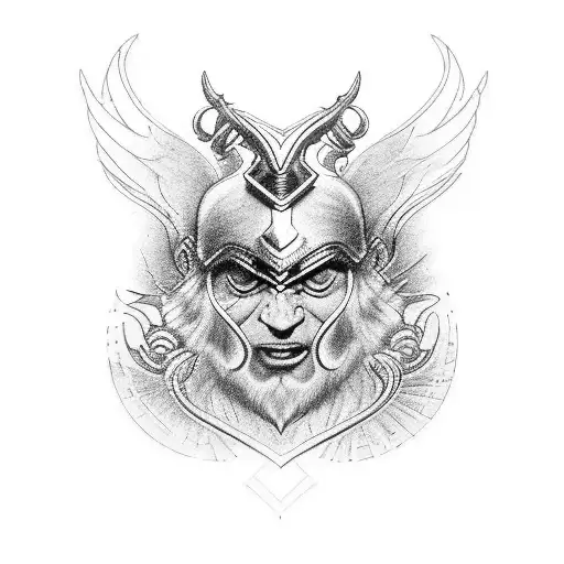 Vegvisyr, Odin and Raven tattoo design idea