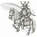 samurai warrior tattoo design idea