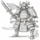 samurai warrior tattoo design idea