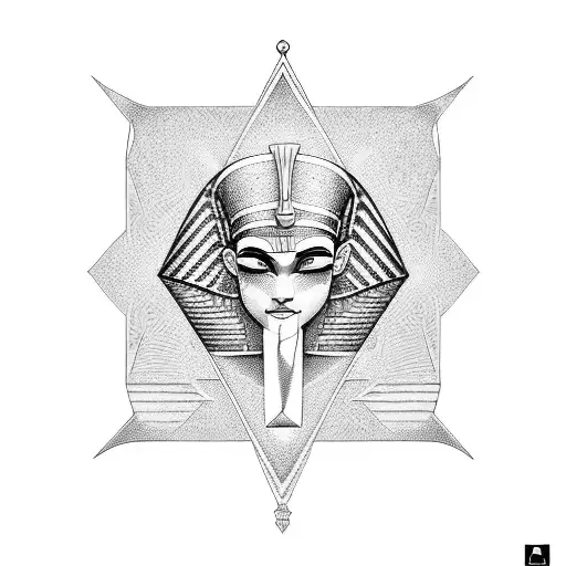 An Egyptain Style magic wand.  tattoo design idea
