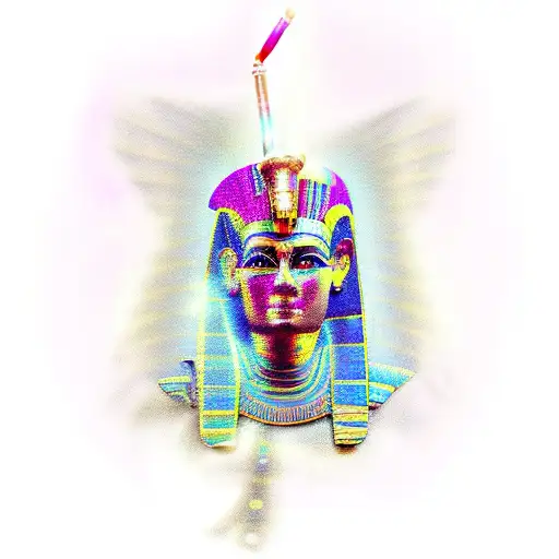 An Egyptain Style magic wand.  tattoo design idea