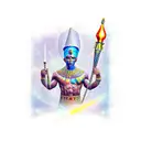 Magic Wand Egyptain tattoo design idea