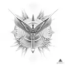 An Egyptain Style magic wand.  tattoo design idea