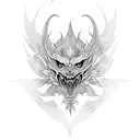 coruja com espada tattoo design idea