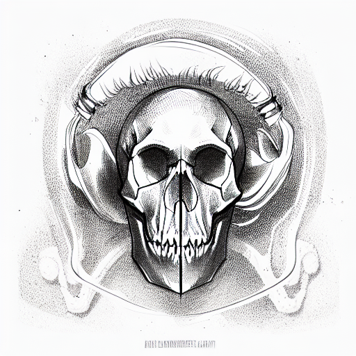 Skull tattoo design idea