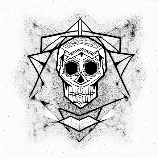 Skull tattoo design idea