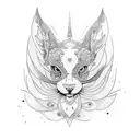 tatouage avec les symboles breton tattoo design idea