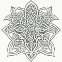father daughter celtic knot tattoo design idea