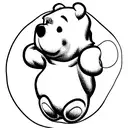 balloon winnie pooh tattoo design idea