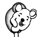 balloon winnie pooh tattoo design idea