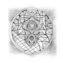 visual dimension  tattoo design idea