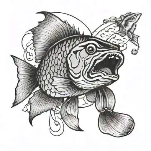 Bass Tattoo Design Ideas - BlackInk AI