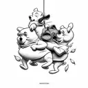 winnie the Pooh tattoo design idea