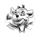 winnie the Pooh tattoo design idea