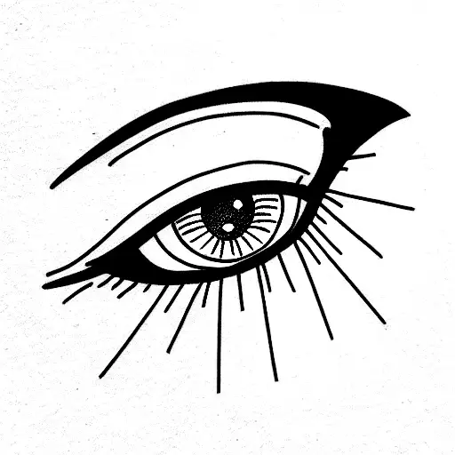 Evil Eye tattoo design idea